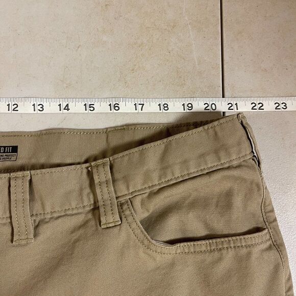 Carhartt Relaxed Fit Work Pants Men's 44x30 Brown Canvas - Picture 8 of 13